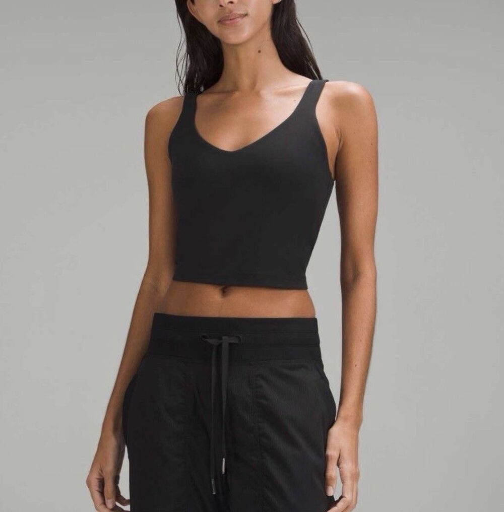 Lululemon Align Tank Top Size 14 black Nulu Crop Top